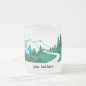 Straße in den Bergen. フロストグラスマグカップ (中央)