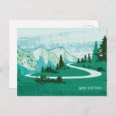 Straße in den Bergen. ポストカード (正面/裏面)