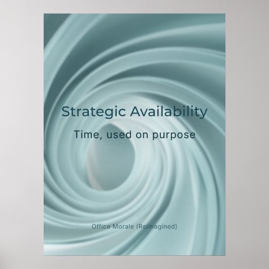 STRATEGIC AVAILABILITY ポスター (正面)