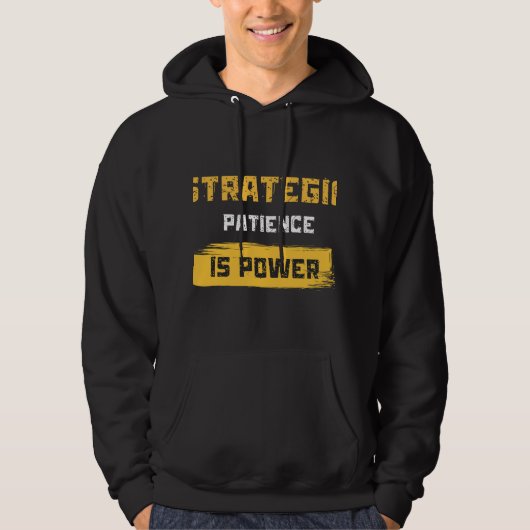 strategic patience is power. philosophical quotes パーカ (正面)