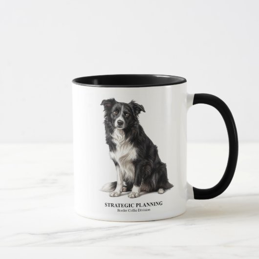 Strategic Planning Border Collie マグカップ (右)