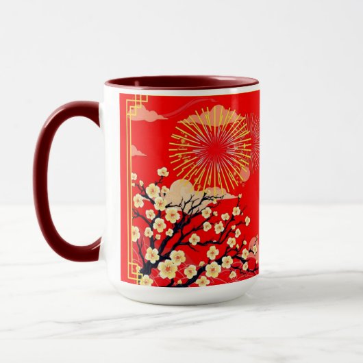 Strategic Power Golden Flame Personalized マグカップ (左)