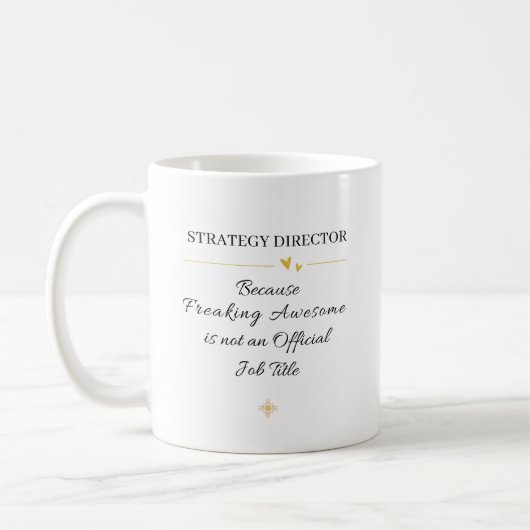 Strategy Director Office Quote コーヒーマグカップ (左)