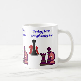 Strategy Over Strength Chess Mug コーヒーマグカップ