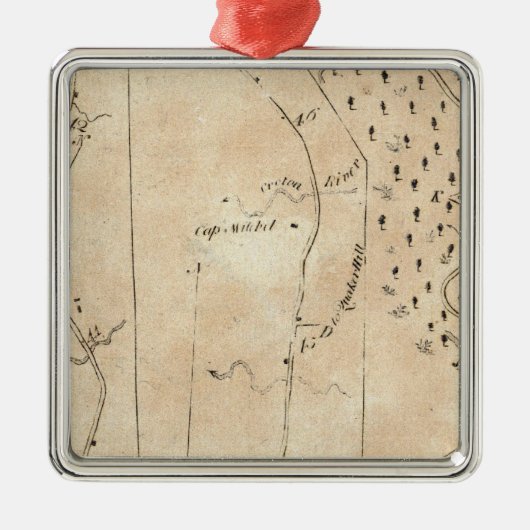 StratfordからPoughkeepsie 18への メタルオーナメント (正面)