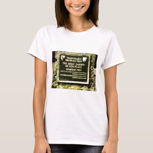 StratfordにAvonシェークスピアの誕生のjGibney Tシャツ (正面)