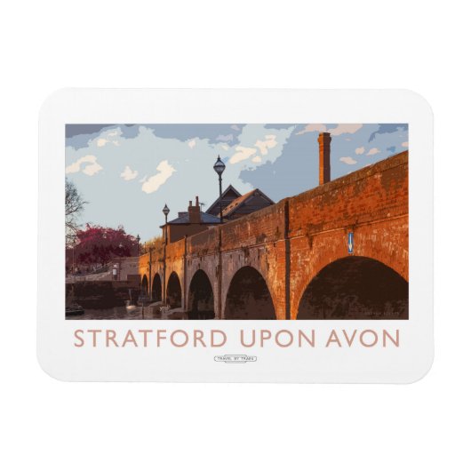 Stratford on Avon Railwayポスター マグネット (横)
