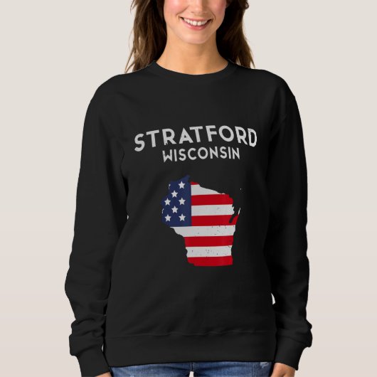 Stratford Wisconsin USA State America Travel Wisco スウェットシャツ (正面)