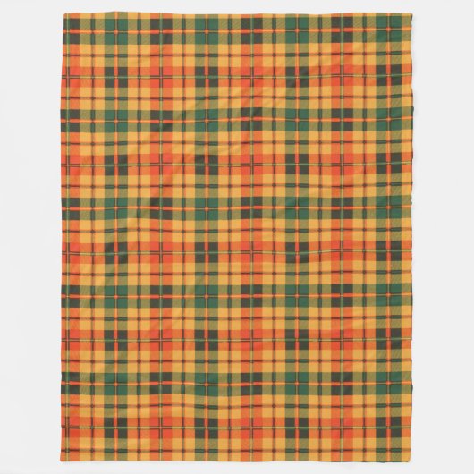 Strathearnの一族の格子縞のスコットランド人のタータンチェック フリースブランケット (正面)