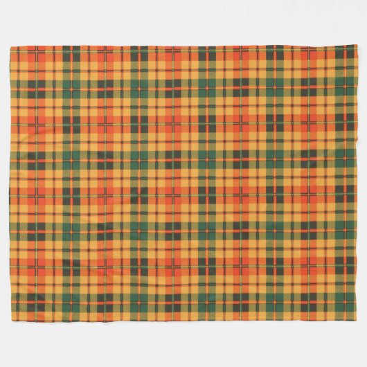 Strathearnの一族の格子縞のスコットランド人のタータンチェック フリースブランケット (正面(横))