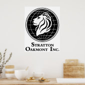 Stratton Oakmont Incのロゴ(ウルフのアートワークから) ポスター (キッチン)