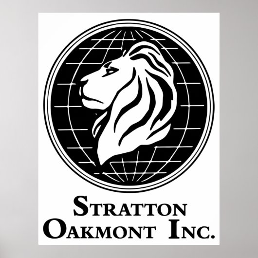 Stratton Oakmont Incのロゴ(ウルフのアートワークから) ポスター (正面)