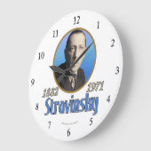 Stravinsky ラージ壁時計 (傾斜)