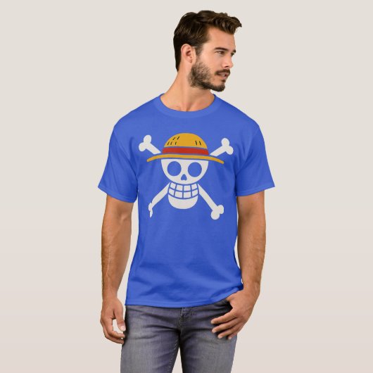 Straw Hat Jolly Roger boy Tシャツ (正面フル)