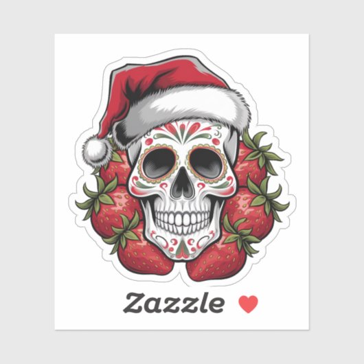 straw Santa Day of the Dead シール (シート)