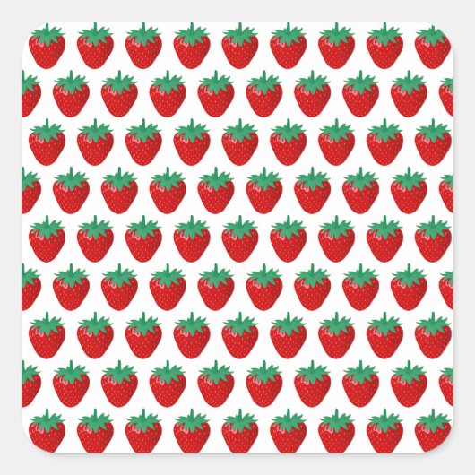 Strawberries スクエアシール (正面)