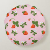 Strawberries ラウンドクッション (裏面)