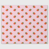 Strawberries ラッピングペーパー (フラット)