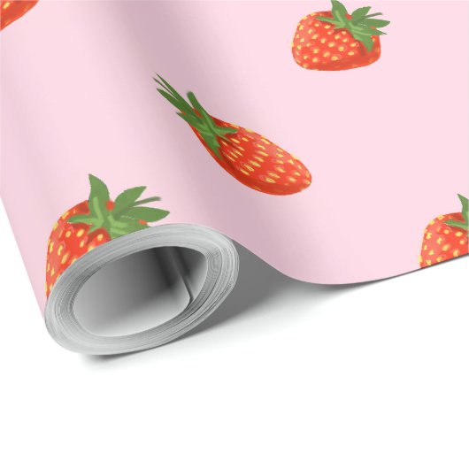 Strawberries ラッピングペーパー (ロールコーナー)