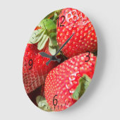 Strawberries ラージ壁時計 (傾斜)