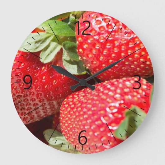Strawberries ラージ壁時計 (正面)