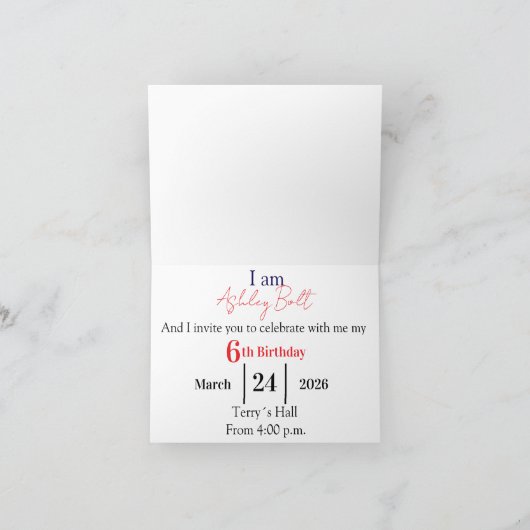 Strawberries 招待状 (内部)