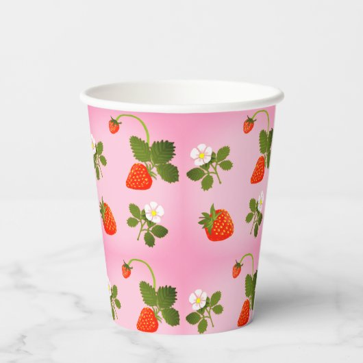 Strawberries 紙コップ (裏面)
