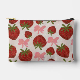 Strawberries and Bows Pouch アクセサリーポーチ