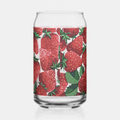 Strawberries and Cream Pattern ガラス缶 (右)