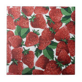 Strawberries and Cream Pattern タイル (正面)