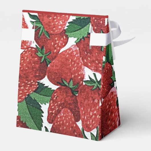 Strawberries and Cream Summer Pattern フェイバーボックス (裏面サイド)