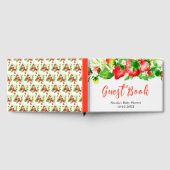 Strawberries and Daisies Baby Shower ゲストブック (全面)