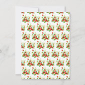 Strawberries and Daisies Baby Shower サンキューカード (裏面)