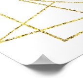 Strawberries and Daisies Baby Shower Welcome ポスター (角)