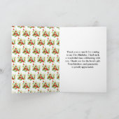 Strawberries and Daisies Birthday サンキューカード (内部)