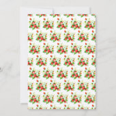 Strawberries and Daisies Birthday 招待状 (裏面)