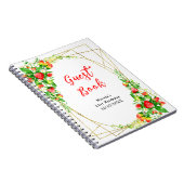Strawberries and Daisies Birthday Guest Book ノートブック (右側)
