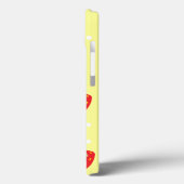 Strawberries and Polka Dots Yellow Case-Mate iPhoneケース (裏面 / 左)