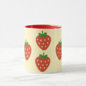 Strawberries and Sunshine  Two-Tone Coffee Mug マグカップ (中央)