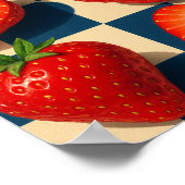 Strawberries art, Bold Fruit ポスター (角)