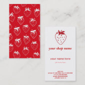 Strawberries businesscard 名刺 (正面/裏面)