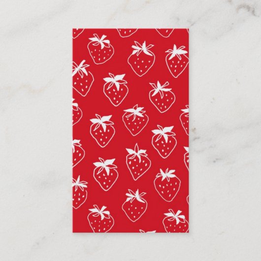 Strawberries businesscard 名刺 (正面)