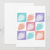 Strawberries Colorful Summer 招待状 (正面/裏面)