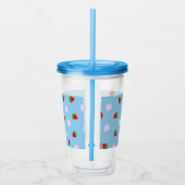 Strawberries & Flowers アクリルタンブラー (右)