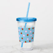 Strawberries & Flowers アクリルタンブラー (裏面)