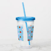 Strawberries & Flowers アクリルタンブラー (左)