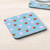 Strawberries & Flowers コースター (左側)