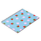 Strawberries & Flowers ノートブック (左側)