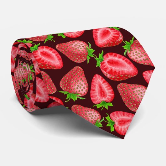 Strawberries Neck Tie ネクタイ (ロール)