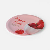 Strawberries Photo Summer Picnic Family Reunion ペーパープレート (アングル)